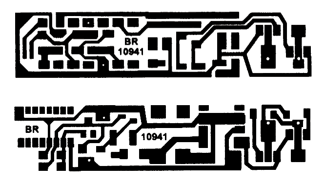 Platinen-Layout des Lok-Decoders Version 4a
