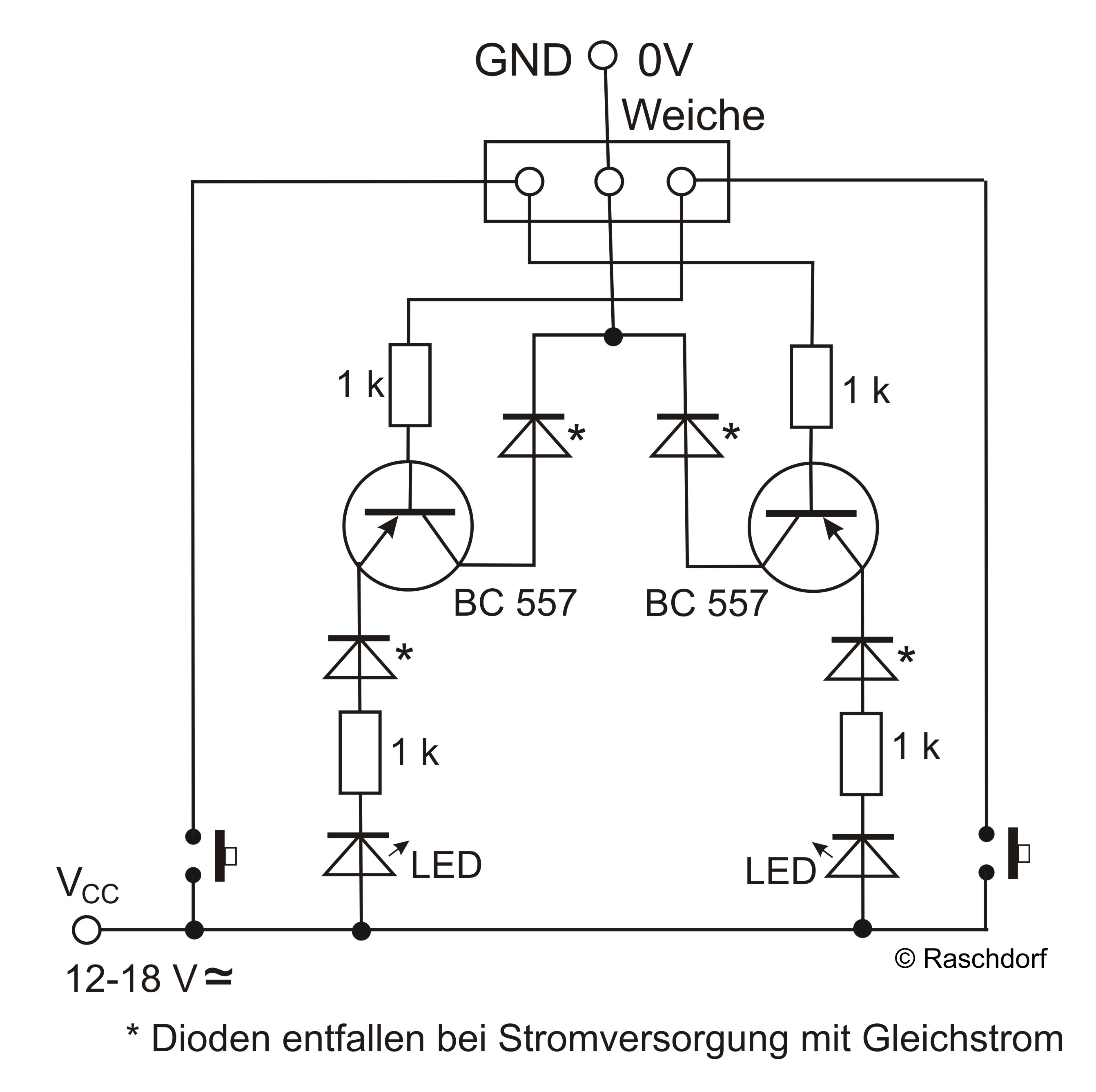 Schaltplan Rückmeldung