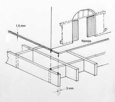 Güterschuppen: Kostruktion des Fundaments