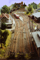 Foto: H0-Anlage Waldheim - Bahnhofsgleise