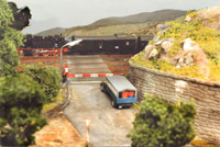 Foto: H0-Anlage Waldheim - Bahnübergang